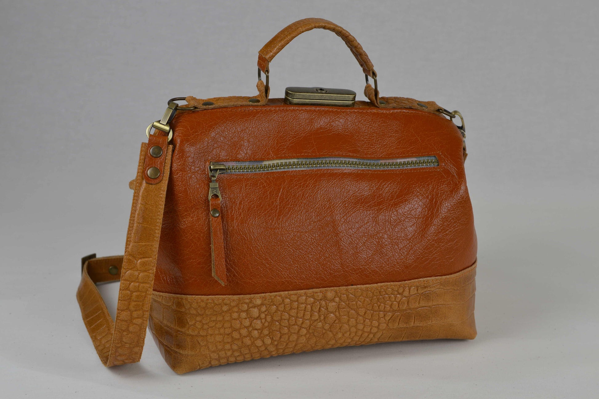 Cognac Croco - Bolsas tassen