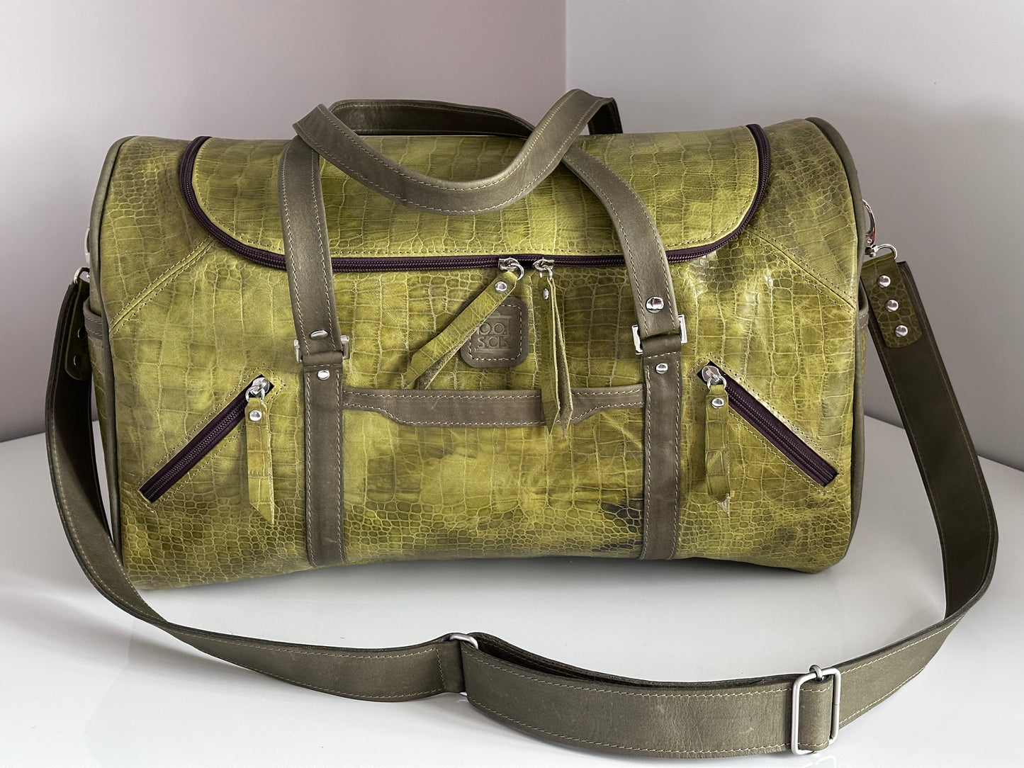 Corteza – Green Croco Weekend Bag (One of a Kind)