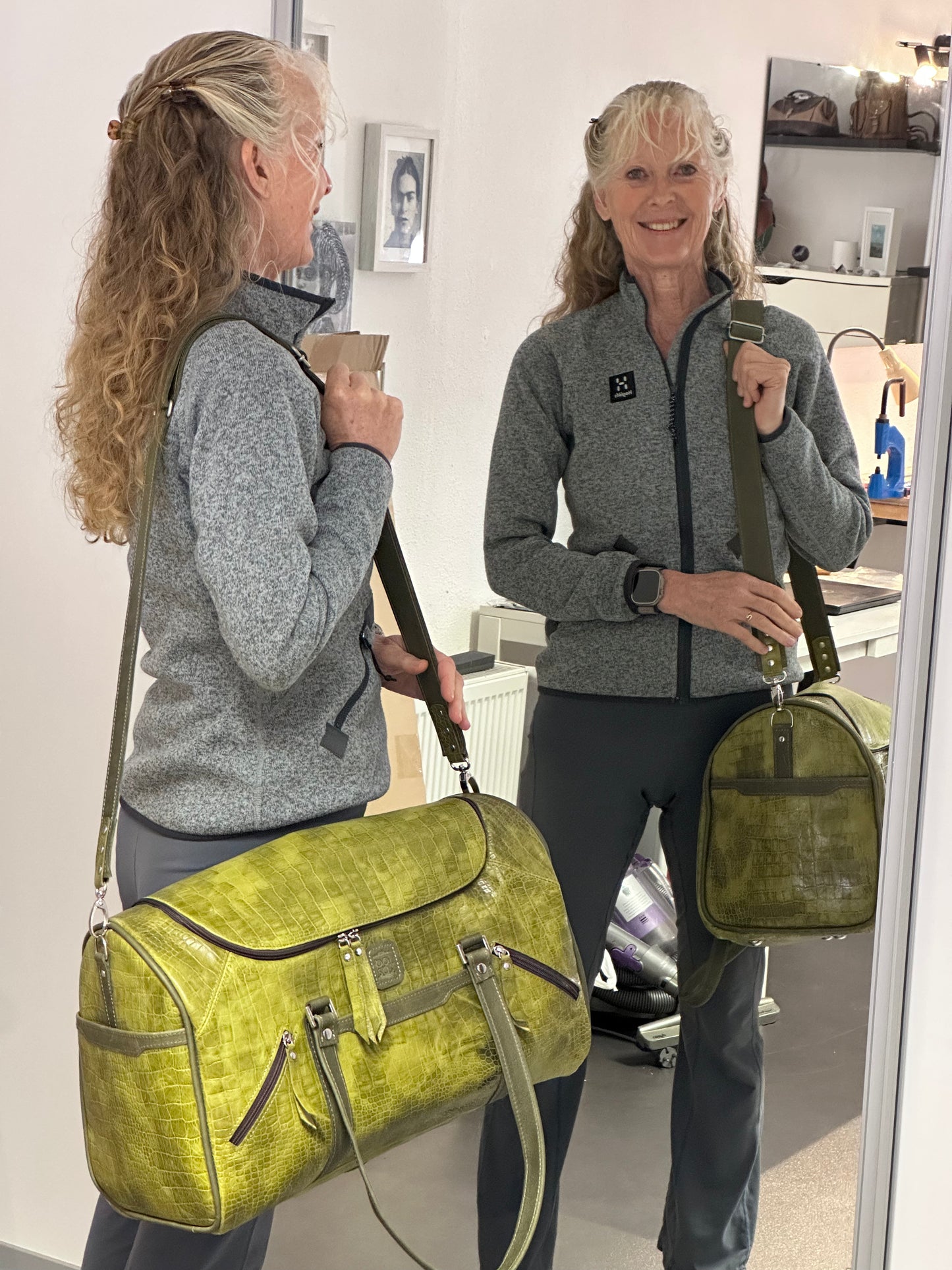 Corteza – Green Croco Weekend Bag (One of a Kind)