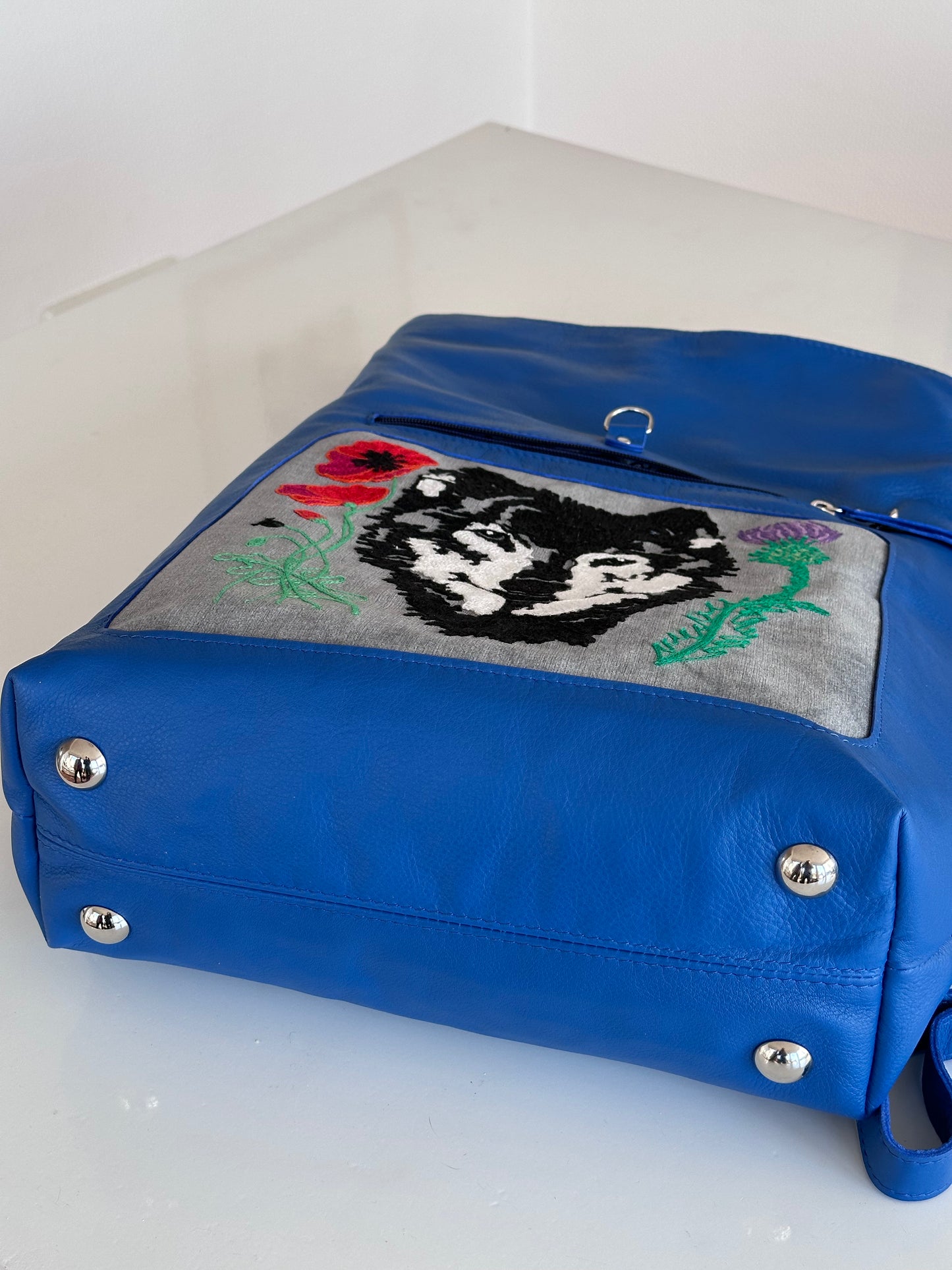 Wolf Totem – Haute Couture Embroidered Backpack (Art Piece 1/1)